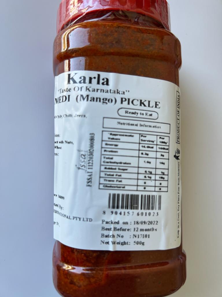 Appemedi (Mango) Pickle | Tangy and Spicy Mango Delight | Karla | Saviruchi Foods - Image 3