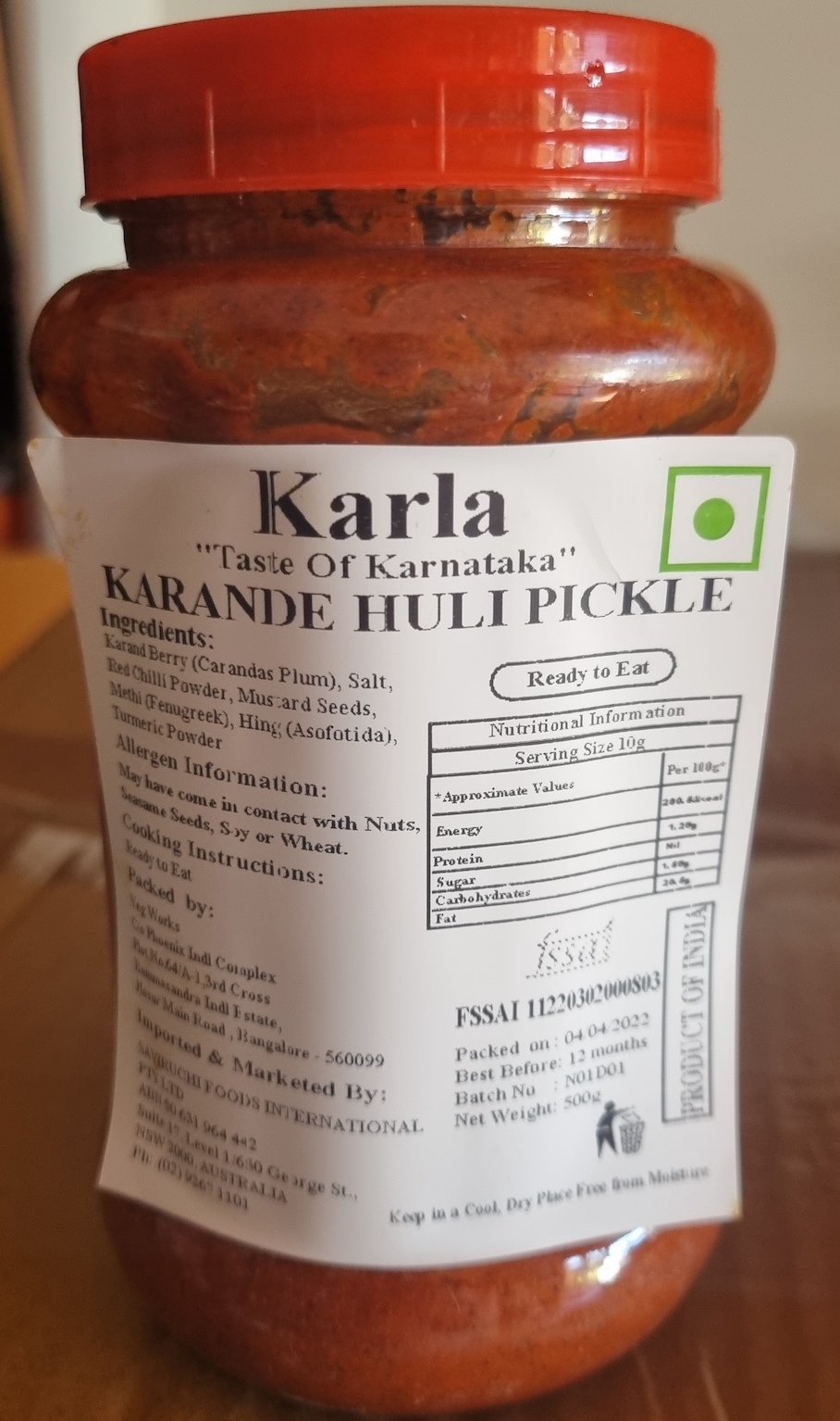 Karande (Berrys) Pickle | A Tangy and Flavorful Delicacy | Karla | Saviruchi Foods