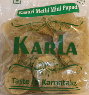 Kasuri Methi Mini Papad | Dried Fenugreek Leaves Mini Papad | Karla | Saviruchi Foods