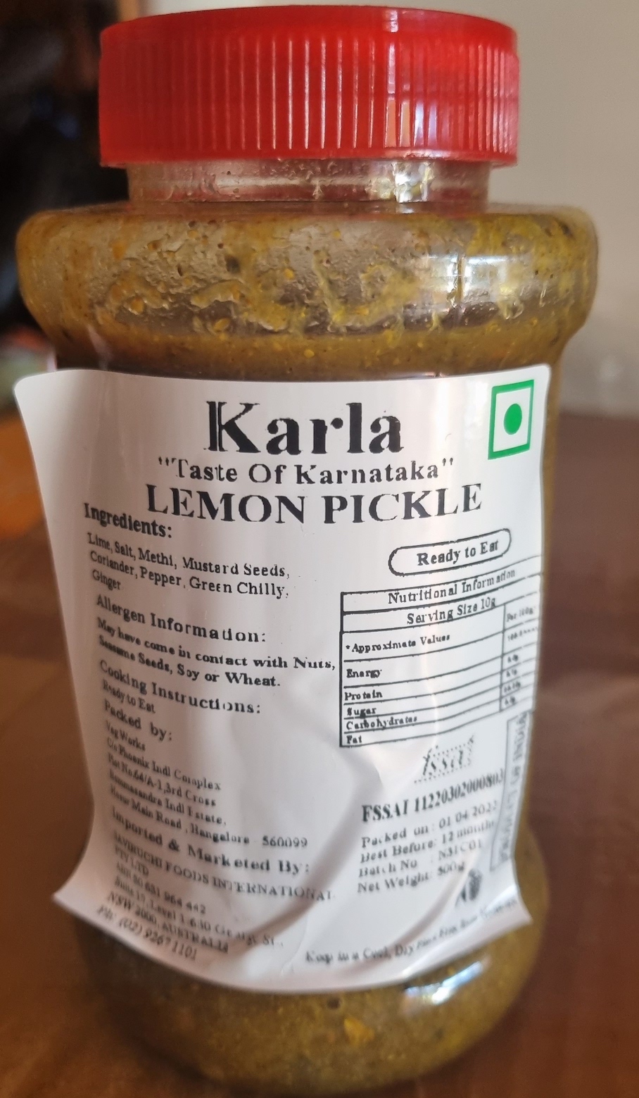 Lemon Pickle | Zesty and Tangy Delight Handcrafted with Care | Karla | Saviruchi Foods