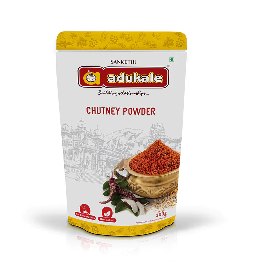 Chutney Powder | Use with Dosa, Idli, Upma, or Curd Rice | Adukale | Saviruchi Foods