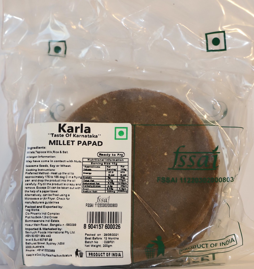 Millet Papad | Healthy, Nutritious and Crispy Snack | Karla | Saviruchi Foods - Image 2
