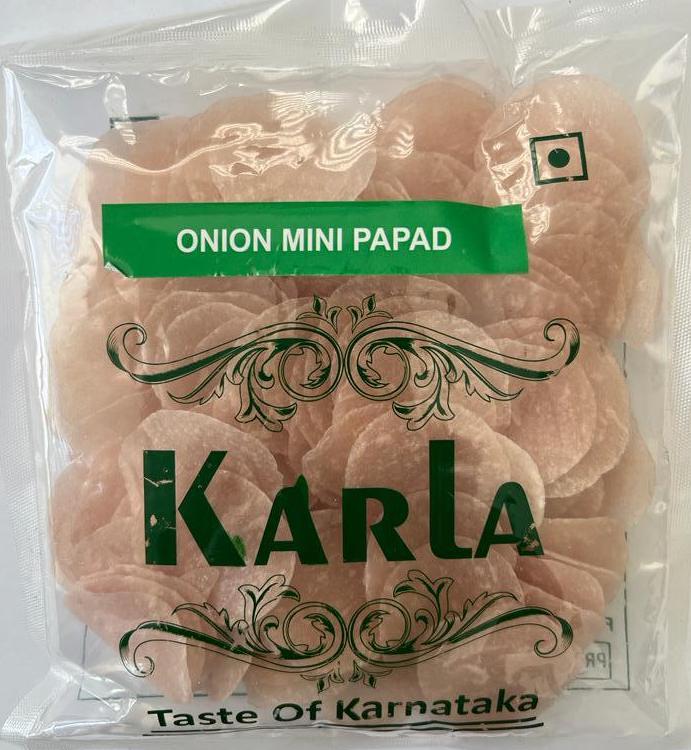 Onion Mini Papad | Crunchy and Flavorful Snack | Karla | Saviruchi Foods