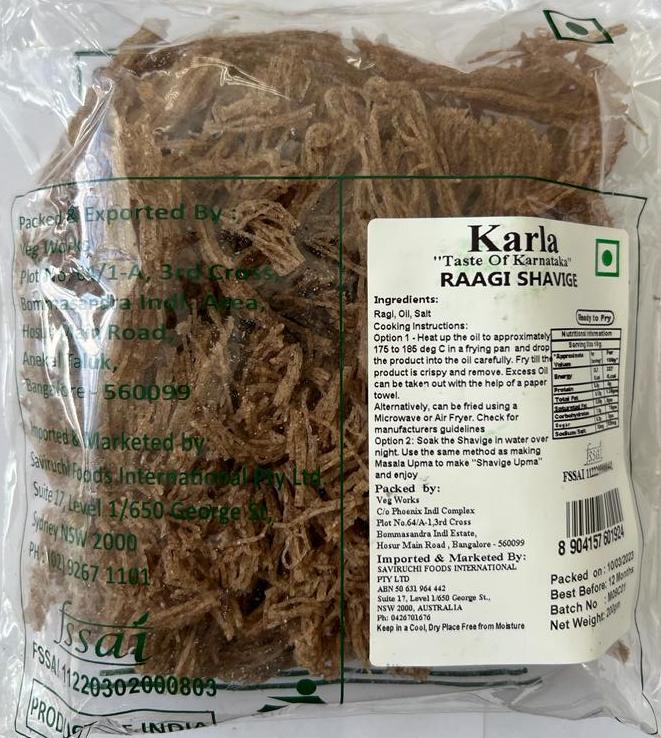 Raagi Shavige | Finger Millet Vermicelli Crisps | Karla | Saviruchi Foods - Image 2