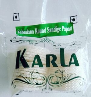 Sabudana Round Sandige Papad | Tapioca Pearl Crackers | Karla | Saviruchi Foods