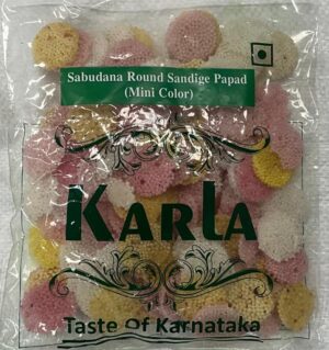Sabudana Round Sandige Papad (Mini Color) | Karla | Saviruchi Products