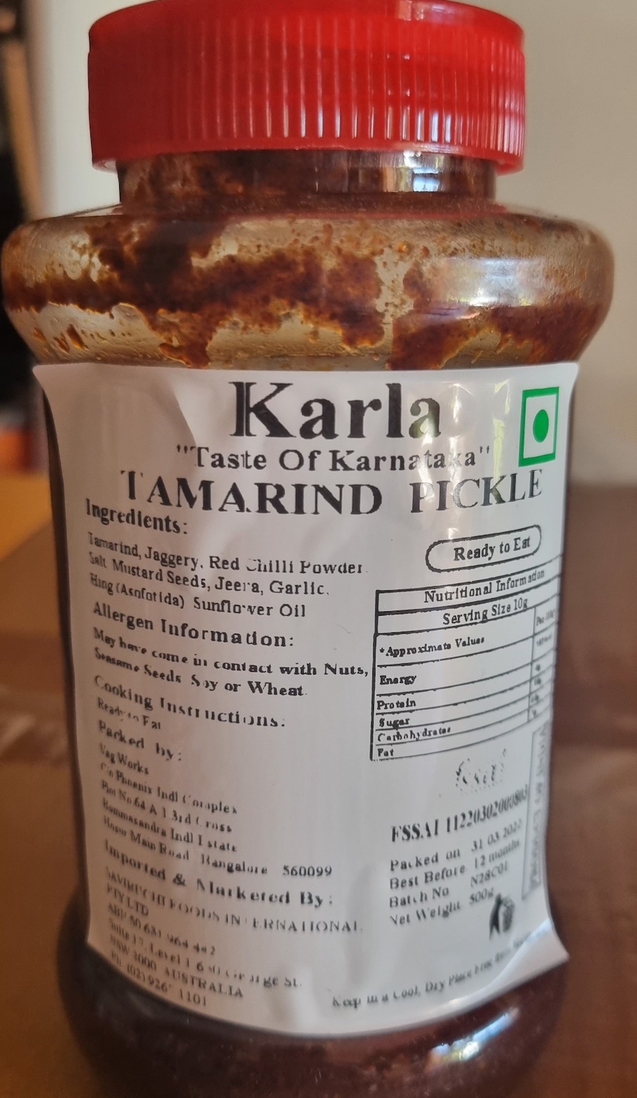 Tamarind Pickle | Indian Tasty, Tangy and Spicy Delight | Karla | Saviruchi Foods