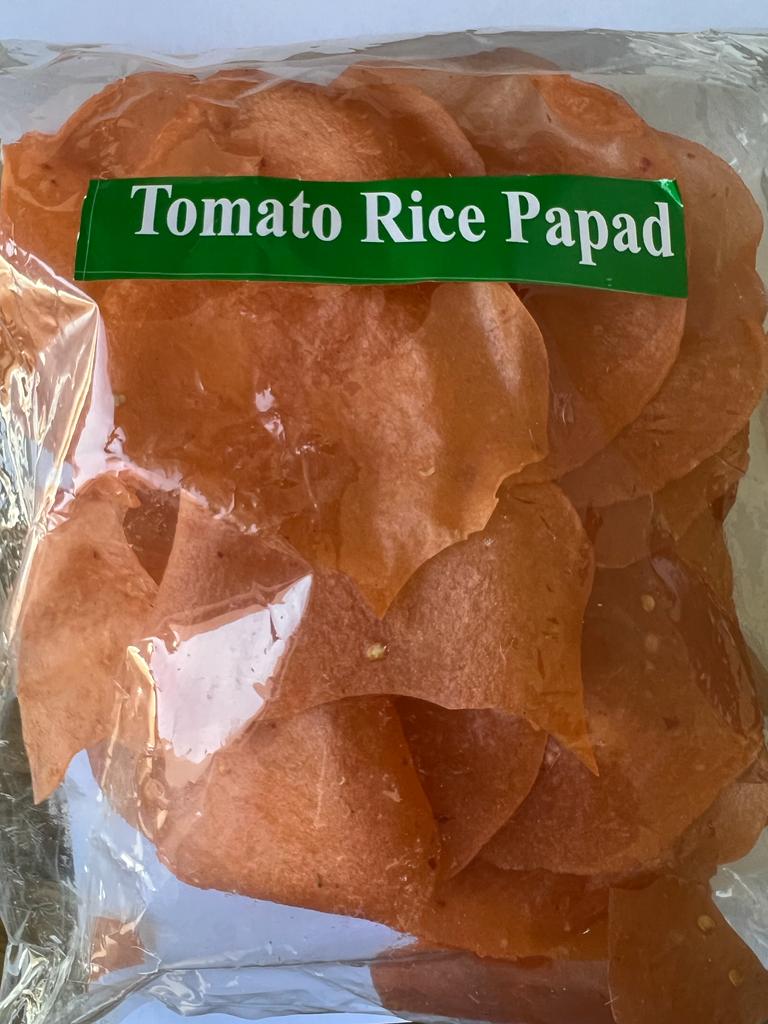 Tomato Rice Papad | Crispy Tomato Flavored Crackers | Karla | Saviruchi Foods